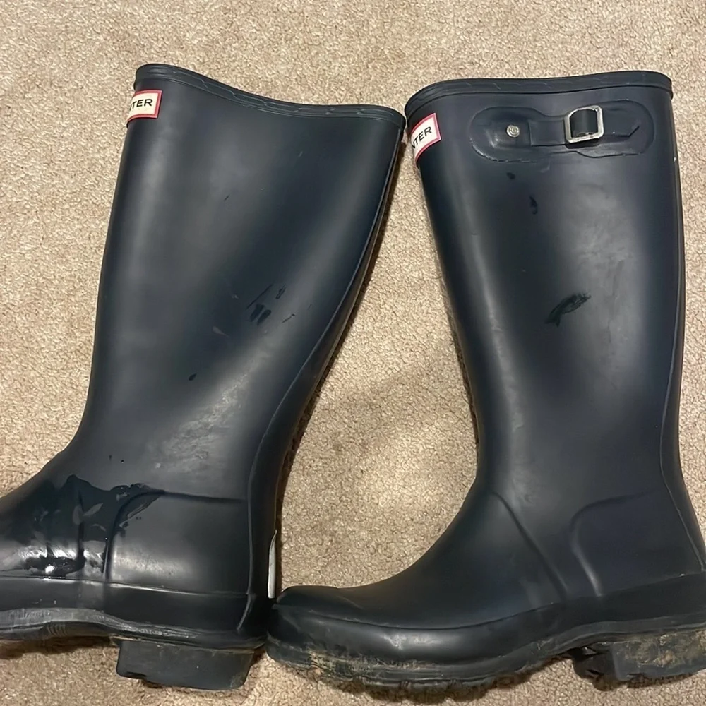 Hunter Original Navy Blue Rain Boots